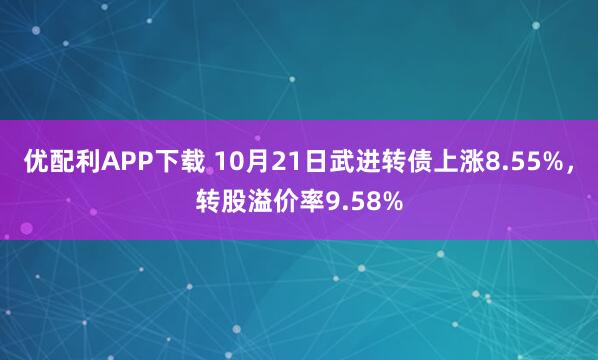 优配利APP下载 10月21日武进转债上涨8.55%，转股溢价率9.58%