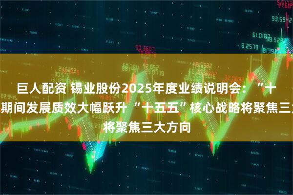 巨人配资 锡业股份2025年度业绩说明会：“十四五”期间发展质效大幅跃升 “十五五”核心战略将聚焦三大方向